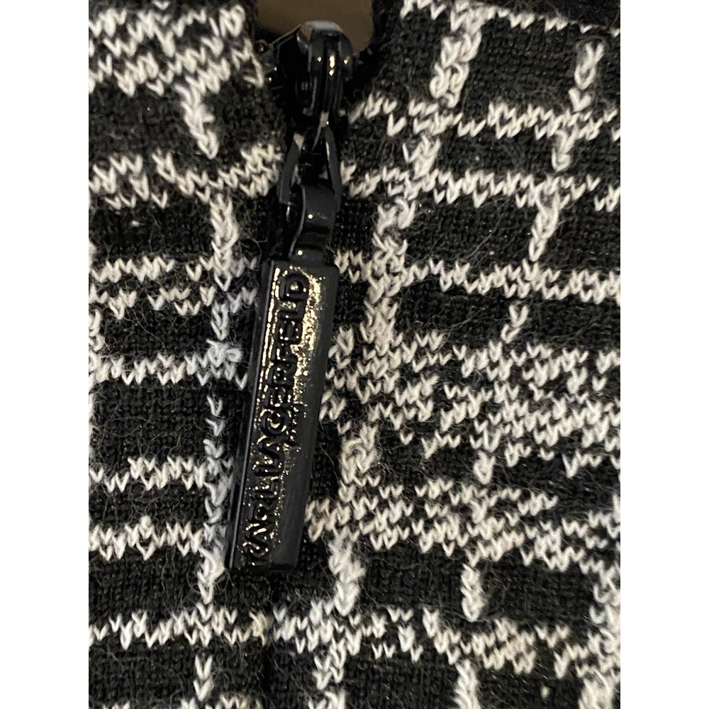 Karl Lagerfeld Paris Tweed Knit Pearl Button Flare Dress - Size 6 - Picture 4 of 7